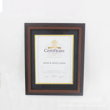 Brown Wood Crafts Photo Frame Certificate Diploma A4 Certification Frame